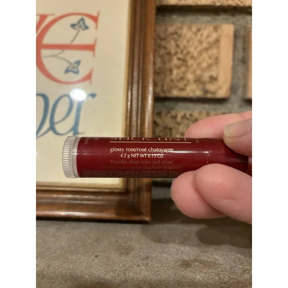 New Vintage Avon SLICK TINT Lip Gloss GLOSSY ROSE